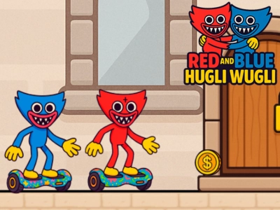 Játék Piros és kék hugli wugli online