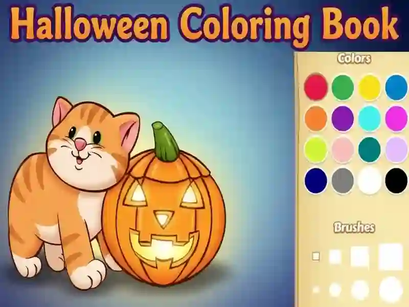 Játék Halloween kifestőkönyv online Játék Halloween kifestőkönyv online