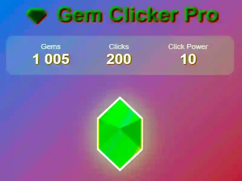 Játék GEM Clicker Pro online Játék GEM Clicker Pro online