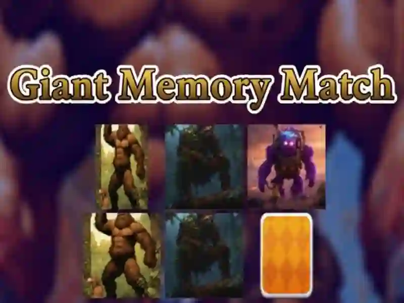 Játék Óriás memória mérkőzés online