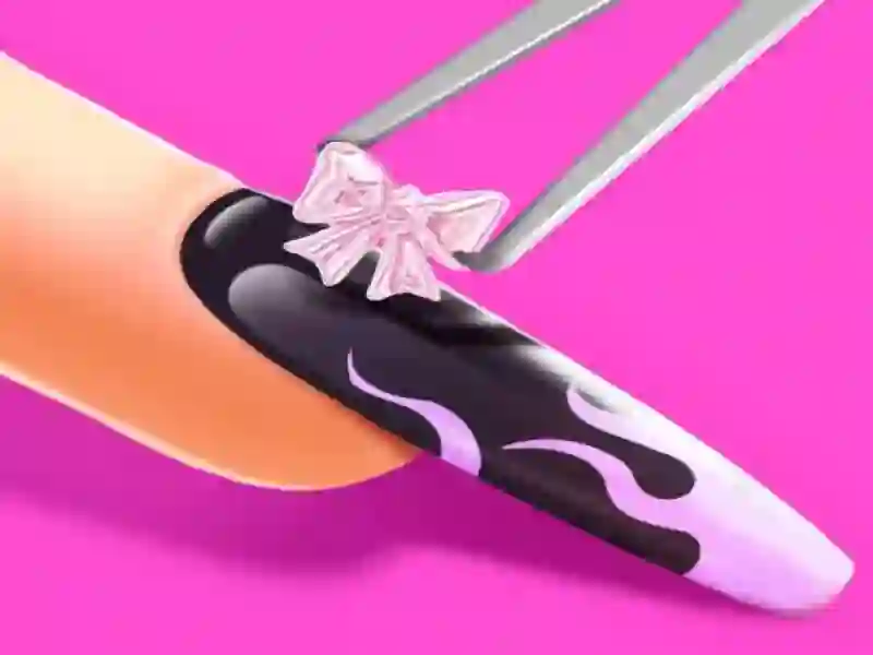 Játék 3D akril köröm: köröm művészeti játék online