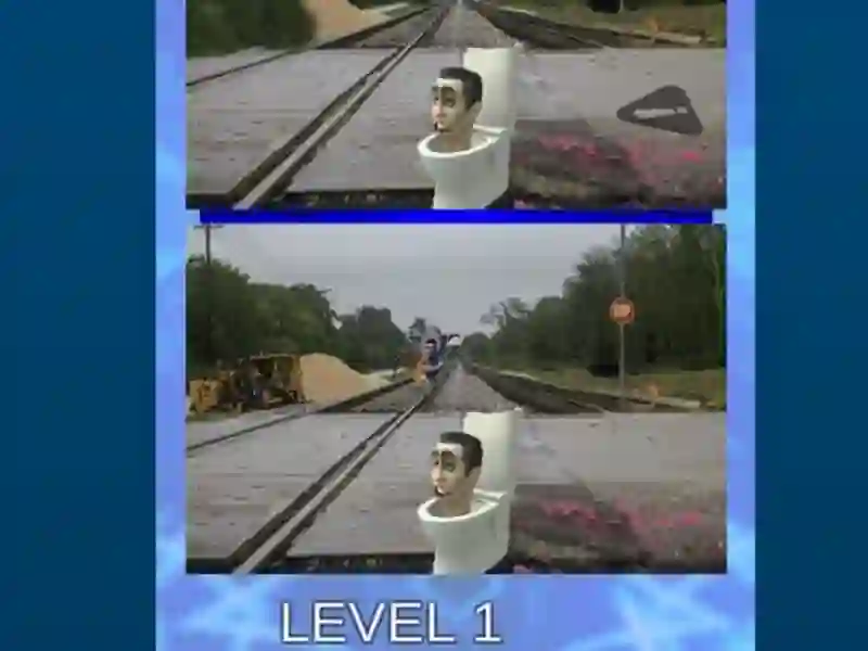 Játék Skibidi WC öt különbség 2 online