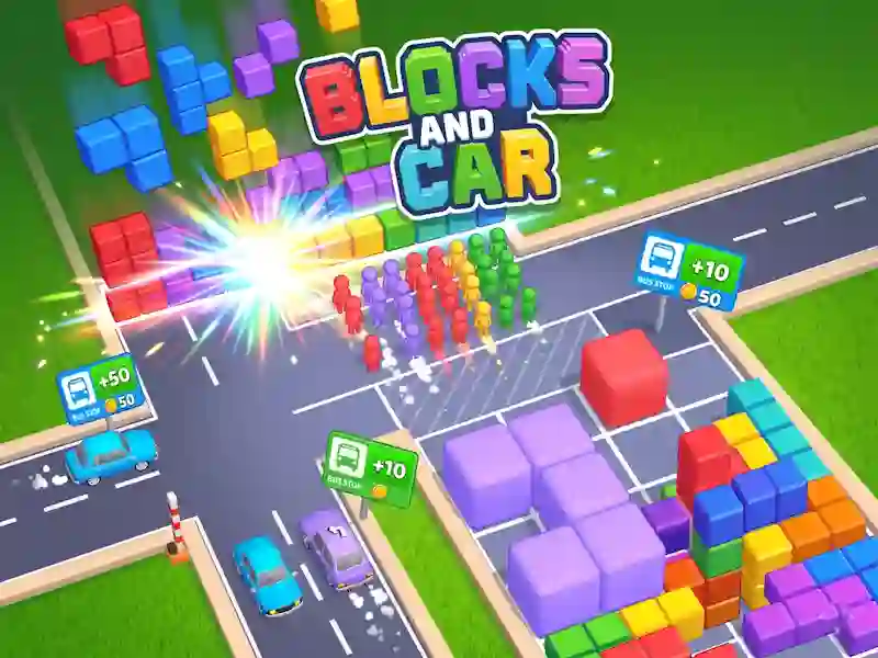 Játék Blocks and Car online