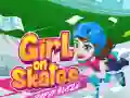 Játék Lány a korcsolyán: Papírgolyó online