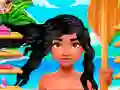 Játék Polinéz hercegnő: igazi frizurák online