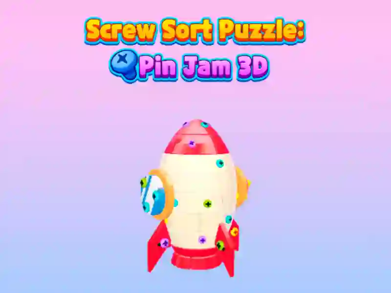 Játék Csavaros rendező puzzle: Pin Jam 3D online