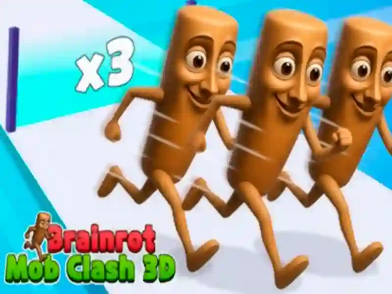 Játék Brainrot Mob Clash 3D online