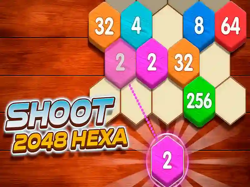 Játék Lődd le a 2048 Hexát online