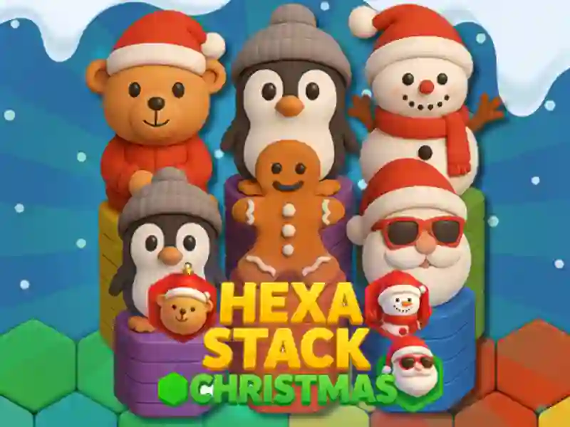 Játék Hexa Stack karácsony online