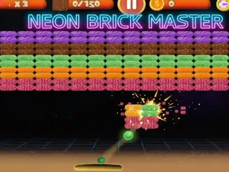 Játék Neon Brick Blast Master online