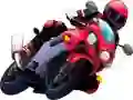Játék Rajzfilm Motoros Puzzle online