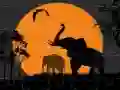 Játék Elefánt Siluett Puzzle online Játék Elefánt Siluett Puzzle online