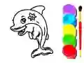 Játék Delfin Színező Könyv online