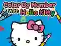 Játék Színezz számosztályozással Hello Kitty-vel online