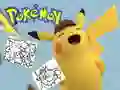 Játék Pokémon Színező Könyv Játék online