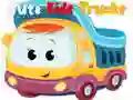 Játék Aranyos gyerek teherautók puzzle online Játék Aranyos gyerek teherautók puzzle online