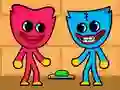 Játék Kissy Missy és Huggy Wuggy online Játék Kissy Missy és Huggy Wuggy online