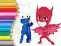 Játék PJ Masks Színező online
