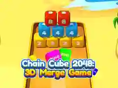 Játék Lánc Kocka 2048: 3D Összeolvadó Játék online Játék Lánc Kocka 2048: 3D Összeolvadó Játék online