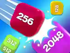 Játék Lánc Kocka 2048 3D Összevonó Játék online