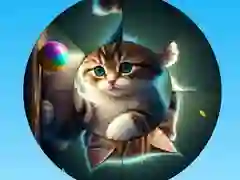 Játék Kerek Puzzle: Gyűjtsd a Képeket Aranyos Kiscicákkal online