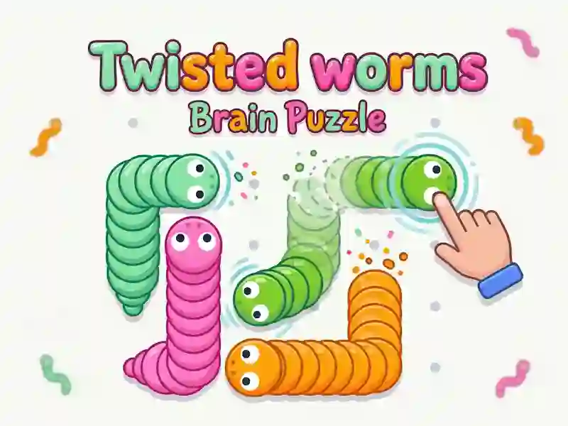 Játék Twisted worms Brain Puzzle online