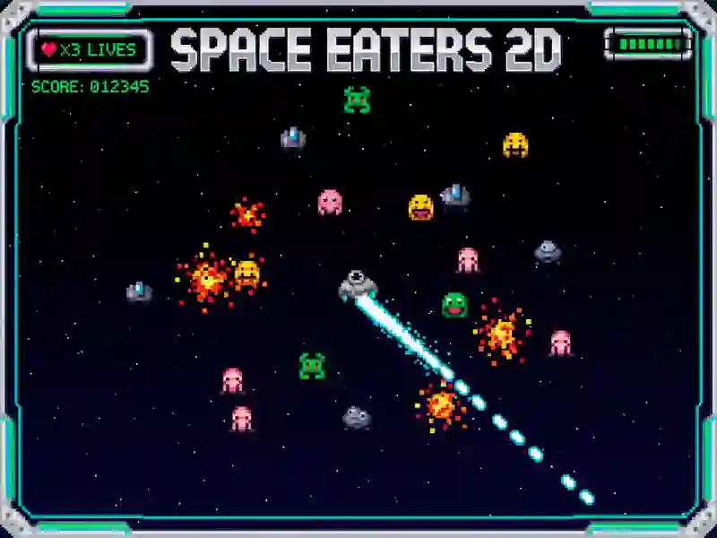 Játék Space Eaters 2D online