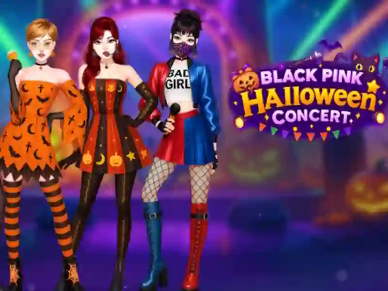 Játék Fekete rózsaszín Halloween koncert online Játék Fekete rózsaszín Halloween koncert online