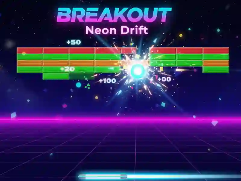 Játék Breakout Neon Drift online