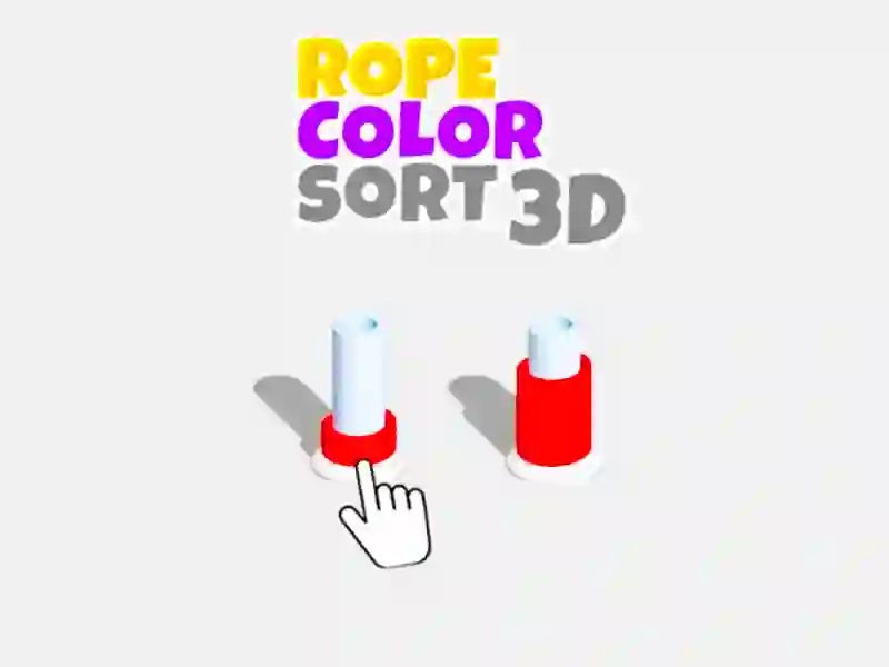 Játék Kötél színű rendezése 3D online Játék Kötél színű rendezése 3D online
