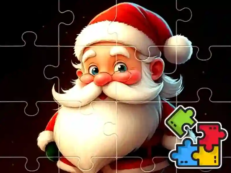Játék Karácsonyi puzzle Mikulás online