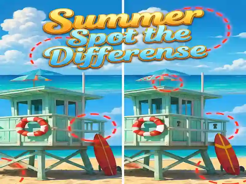 Játék Summer Spot the Differense online
