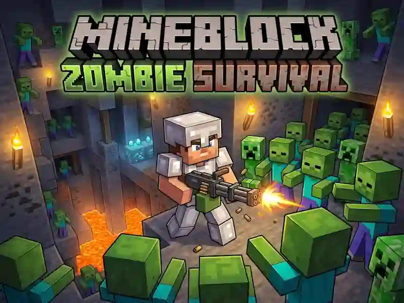 Játék Mineblock Zombie Survival online