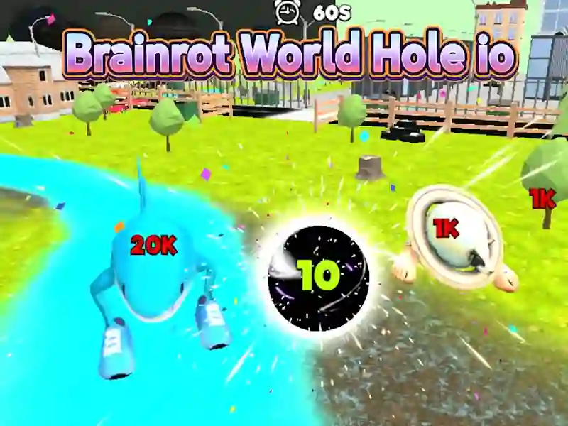 Játék Brainrot World Hole io online