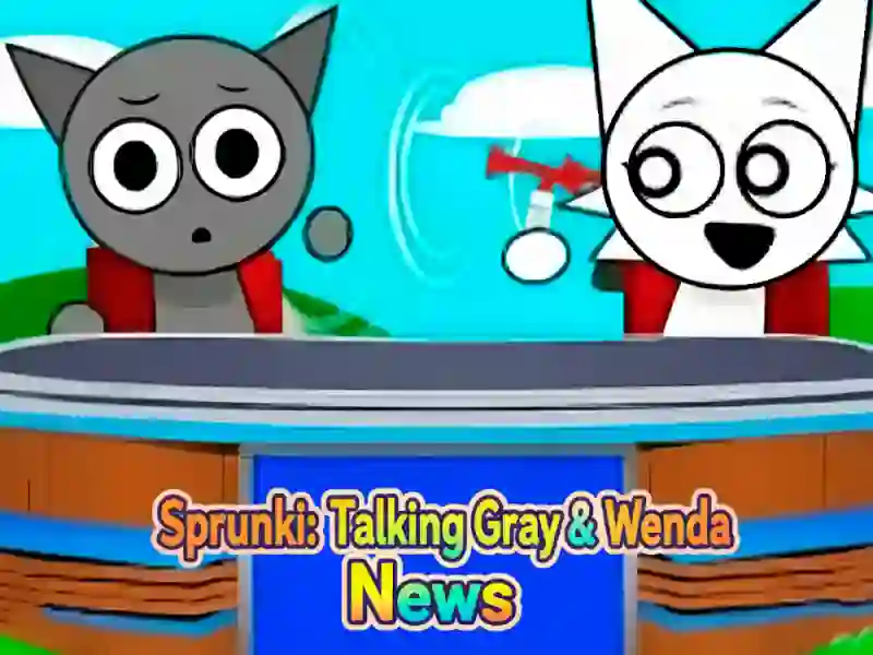 Játék Sprunki: Talking Gray és Wenda News online