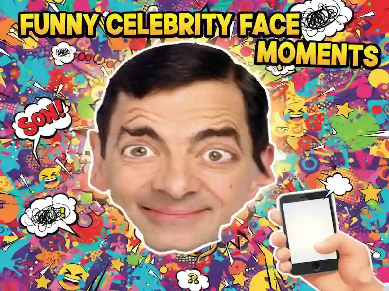 Játék Vicces Celebrity Face Moments online