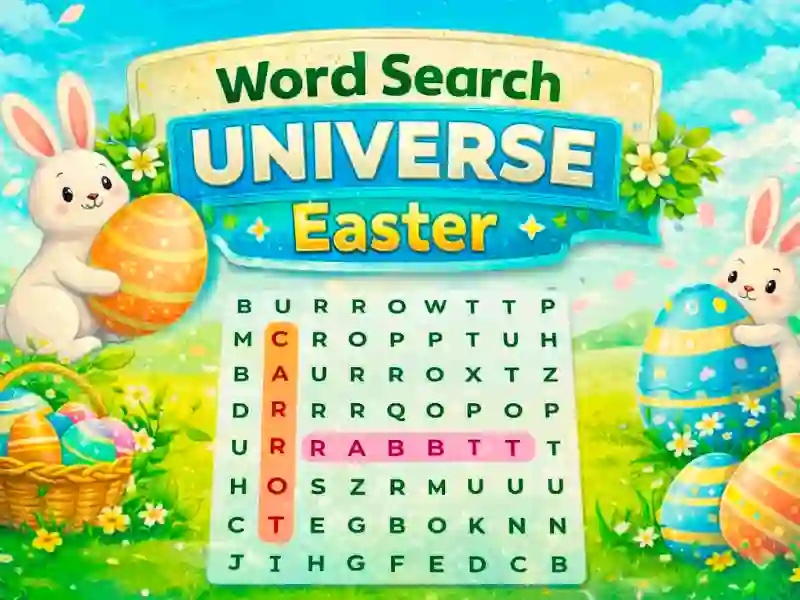 Játék Word Search Universe Easter online