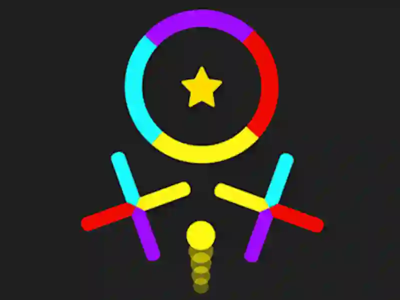 Játék A golyó ugrás váltás a színeket online