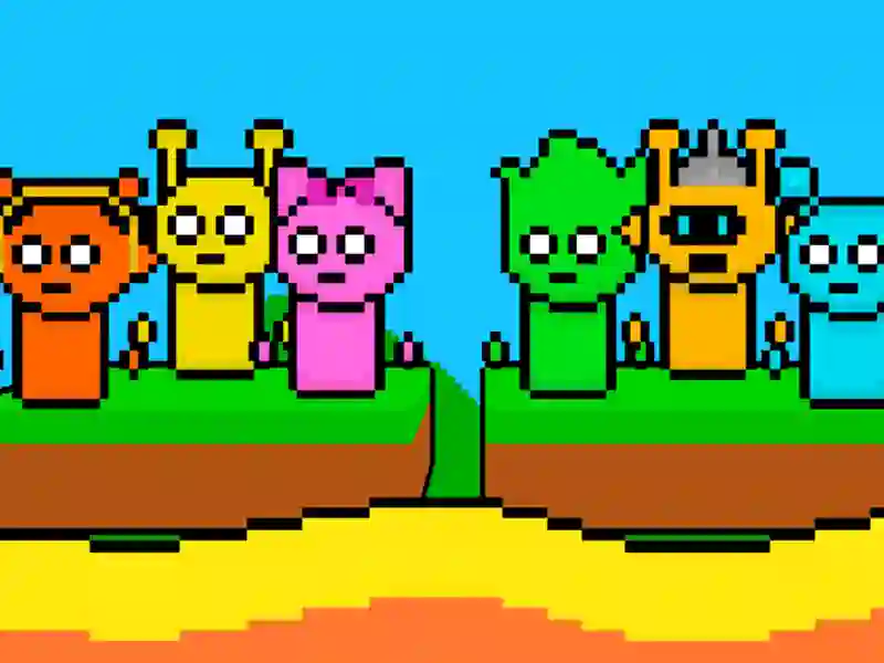 Játék Sprunki Lava Escape 2Player online Játék Sprunki Lava Escape 2Player online