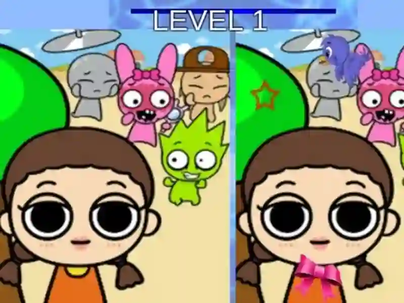 Játék A Sprunki és a Squid játék különbsége online