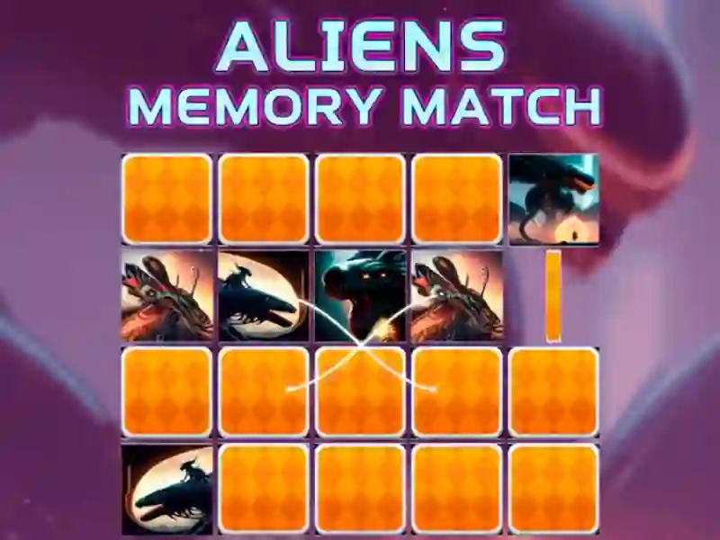 Játék Aliens Memory Match online