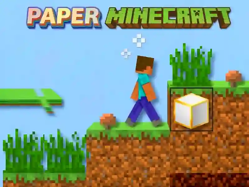 Játék Papír Minecraft online