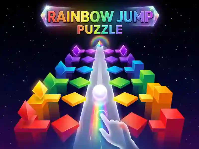 Játék Rainbow Jump Puzzle online