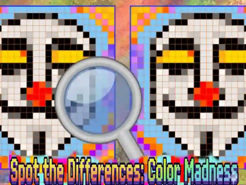 Játék Spot the Differences Color Madness online