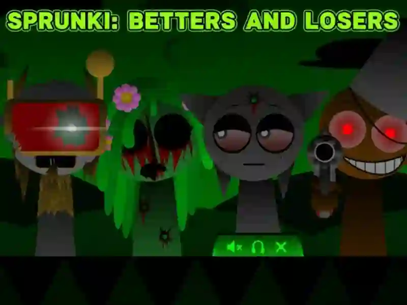 Játék Sprunki: Jobbak és vesztesek online