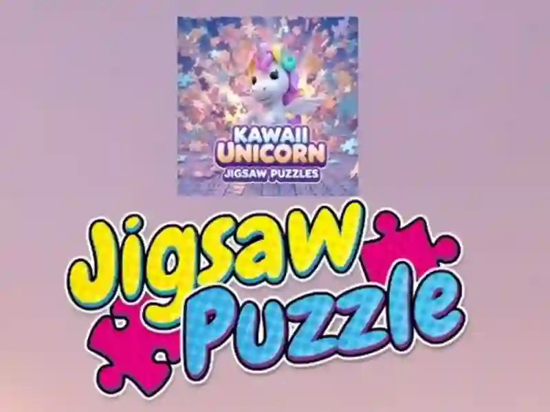 Játék Kawaii Unicorn Jigsaw rejtvények online