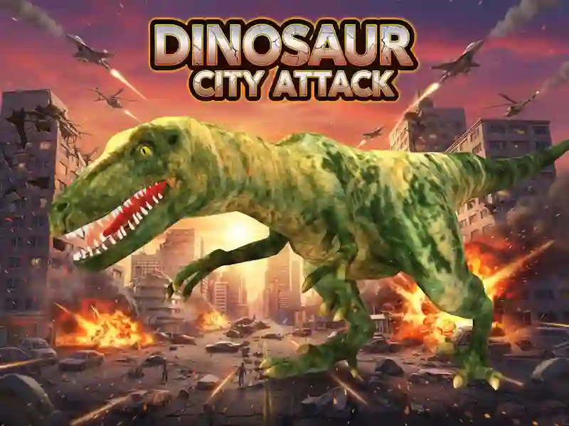Játék Dinosaur City támadás online