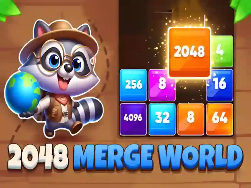 Játék 2048 Merge World online