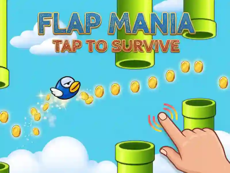 Játék Flap Mania Koppintson a túléléshez online