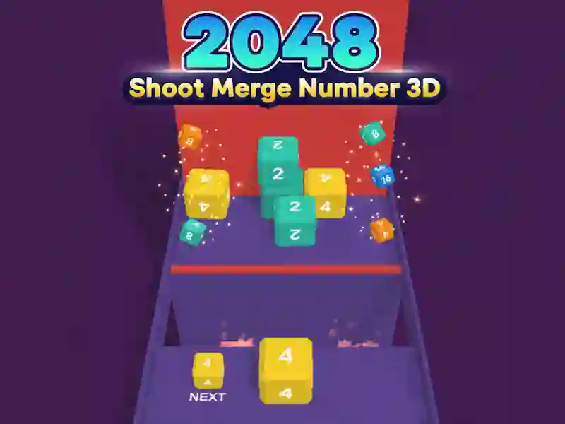 Játék 2048 Shoot Merge Number 3D online